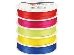 Pattberg | Geschenkband Satin | 10 mm, bunt, 5x3m