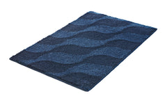 Kleine Wolke | Badteppich Onda | Navy 60x 90 cm