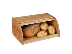 relaxdays | Brotkasten Bambus | H x B x T: ca. 16,5 x 40 x 27,5cm
