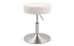 relaxdays | Schminkhocker höhenverstellbar | Beige/Silber