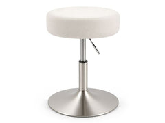 relaxdays | Schminkhocker höhenverstellbar | Beige/Silber