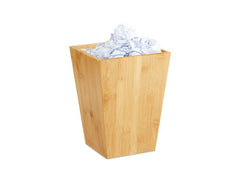 relaxdays | Papierkorb | Bambus, 6 Liter