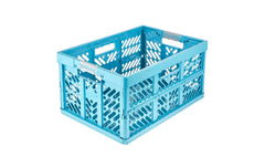 keeeper | Profi-Klappbox mit Softgriffen 45 l | Modell Eco Ben, eco sky blue