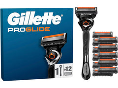 Gillette | ProGlide Klingen 12er & Handstück | 12 Stück