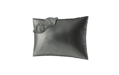Ailoria | BEAUTY SLEEP (50x70cm) Shadow | 1x Silk pillow case, 1x Sleeping mask