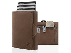 Puristo | KLIK ZIP Slim Wallet | mit Münzfach, Vintage