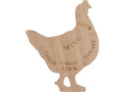 Esschert Design | Esschert Schneidebrett Huhn L | Anthrazit