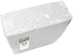 PRO nappe | Servietten 38x38 cm, 40 Stück | Weiss, 2-lagig, Papier