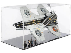 iDisplayit | Acryl-Display & 2in1 Ständer LEGO 76354 | Mit schwarzem Boden