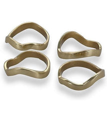 S | P Collection | SP Collection Serviettenring Charm | 4 Stück, 4.5 cm, Gold