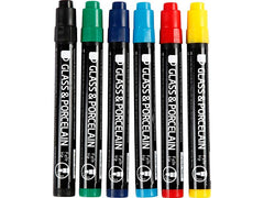 Creativ Company | Glas-/Porzellanmarker | 1-3 mm, halbdeckend