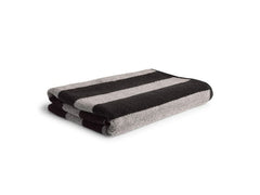 Möve | Duschtuch SUWU Blockstr. Doublef. | 80 x 150 cm, Black/Cashmere