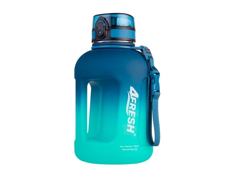 4Fresh | Flasche Gradient Half Gallon,2.3L | Blau-Grün