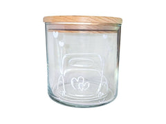 Wunderle | Glasdose Hochzeit | H 10,7cm, D 10,5cm, 530ml Volumen
