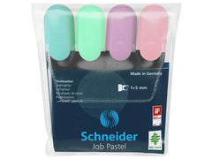 Schneider | Textmarker Job E-4 pastell | Keilspitze, 1+5mm