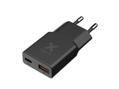 Xtorm | USB Charger 1x USB-C, 1x USB-A | 100-240V, 1xUSB-C 33W, 1xUSB-A 18W, blau