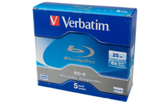Verbatim BD-R 6x Single Layer 25GB 5-Pck.
