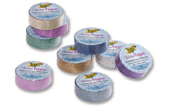 Folia Glitzer-Tape gold 15mm x 5 m