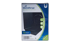 MediaRange | DVD Ersatzhüllen, für 1 DVD-Medium, 5 Stück | schwarz