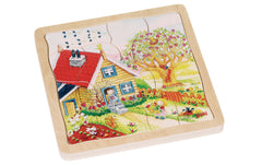 Schichtenpuzzle Jahreszeiten
