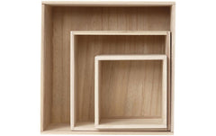 Creativ Company Holzksten-Set Quadrat