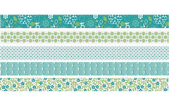 Heyda Washi Tape Blumen mini grün
