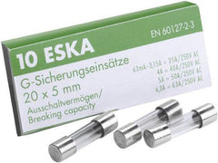 Elektromaterial | ESKA Feinsicherungen 5x20 FST 8A | Glasrohr, 10 Stück
