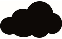 Securit Kreidetafel Silhouette Klett Wolke
