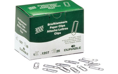 Durable Büroklammern verzinkt, spitz, 26mm