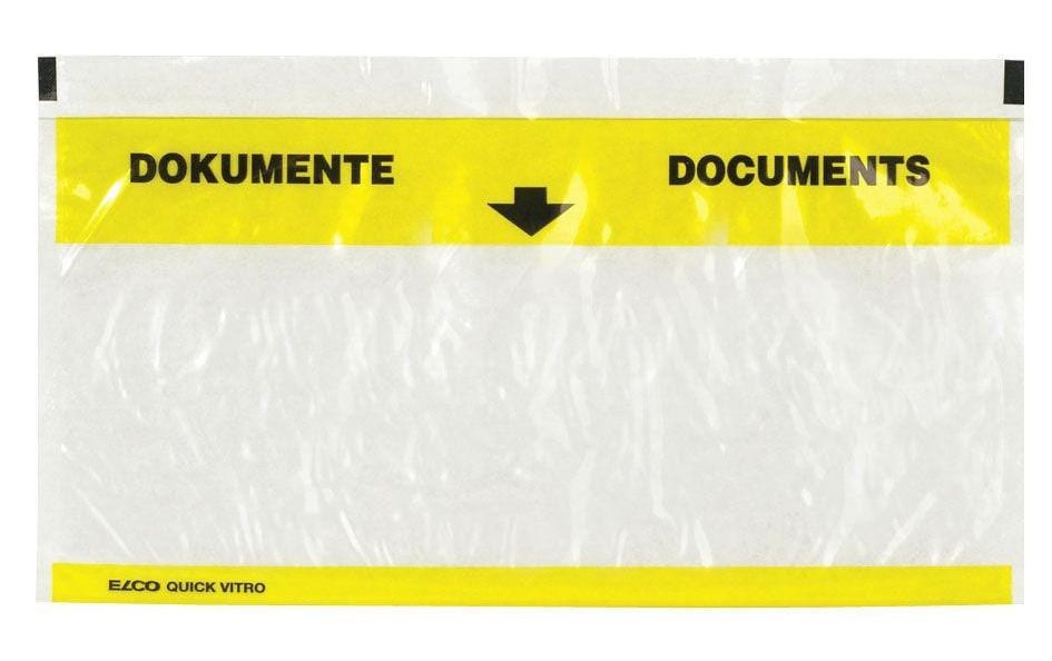 Elco Quick Vitro Dokumententasche gelb,