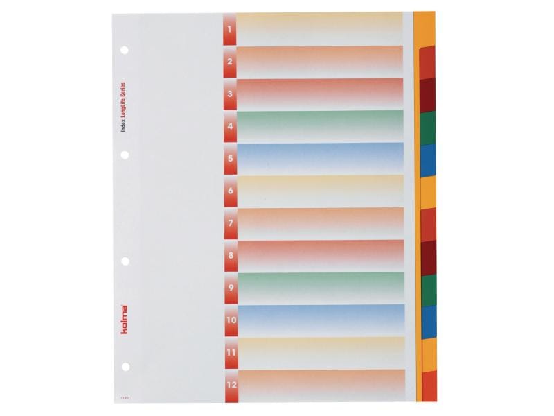 Kolma | Register A4 XL LongLife blanko | mehrfarbig / rainbow