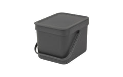 Brabantia, Komposteimer Sort & Go 6 l, Grau