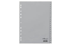 Durable Register A4 Hoch 1-20,grau