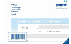 Simplex: Quittungen dreisprachig A6