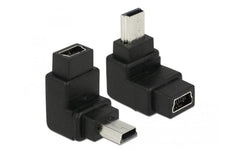 USB Adapter Mini-B zu Mini-B, 90° gewinkelt