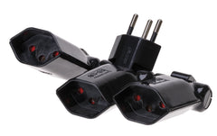 Abzweigstecker Clip-Clap 3xTyp13, schwarz
