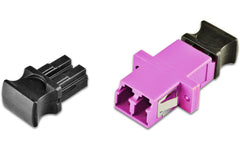 Lightwin | LWL Kupplung LC-LC, OM4 | Duplex Multimode, plastik, violet
