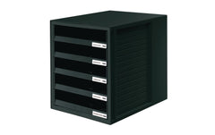 HAN, Schubladenbox A4 Schrank-Set, Schwarz