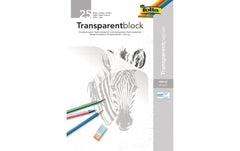 Folia | Transparentpapier A3 | 25 Blatt, weiss transparent