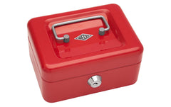 WEDO | Geldkassette, 15.2x11.5x8.0cm | 4 Fächer, rot