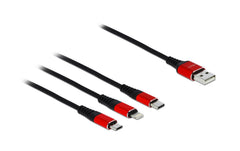 Delock USB2.0-Ladekabel 3 in 1, 30cm
