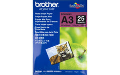 Brother Mattes Inkjetpapier A3, 25 Blatt