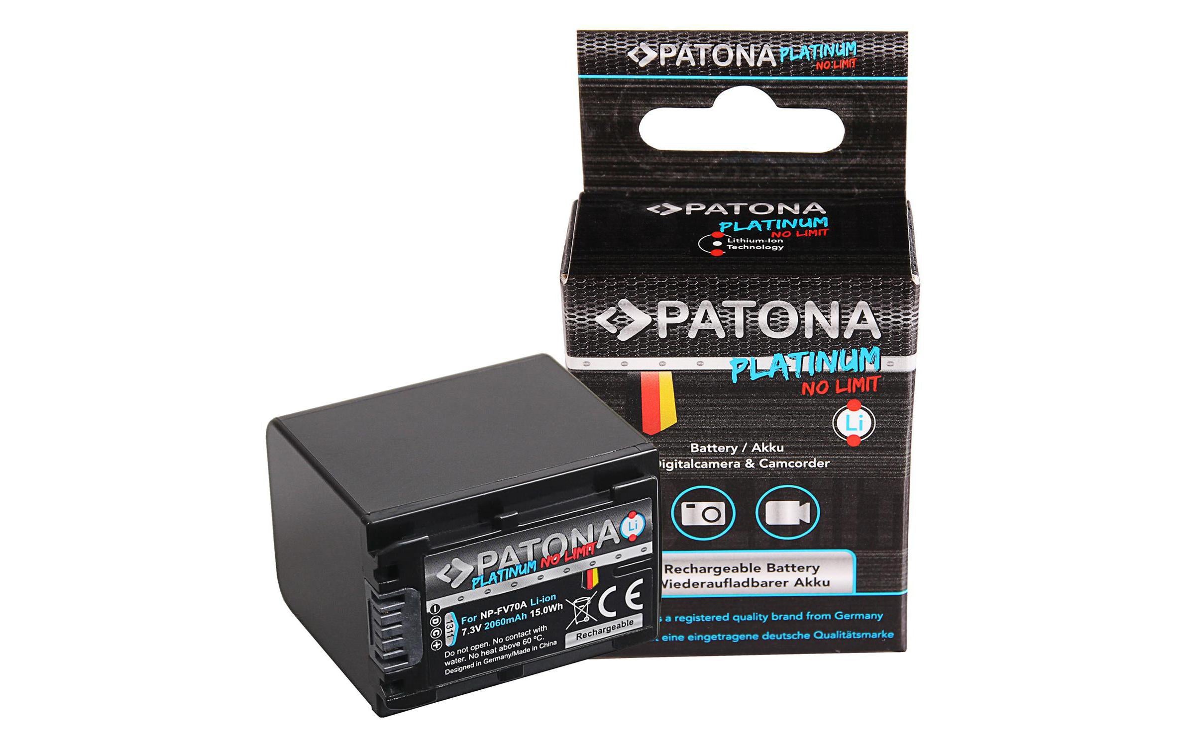 PATONA Platinum Akku Sony NP-FV70A