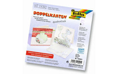 Folia Doppelkarten quadratisch 220 g/m2