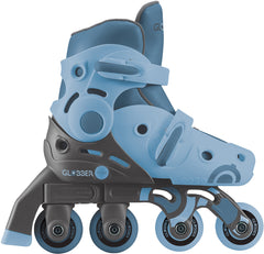 Globber | Inline Skate 2 in 1 | Gr. 26-29 | Aschblau