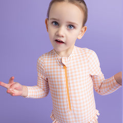 Swim Essentials | Maillot de bain fille | 98/104 | Abricot Orange