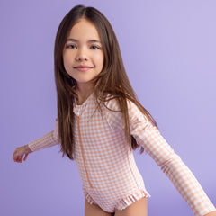 Swim Essentials | Maillot de bain fille | 98/104 | Abricot Orange