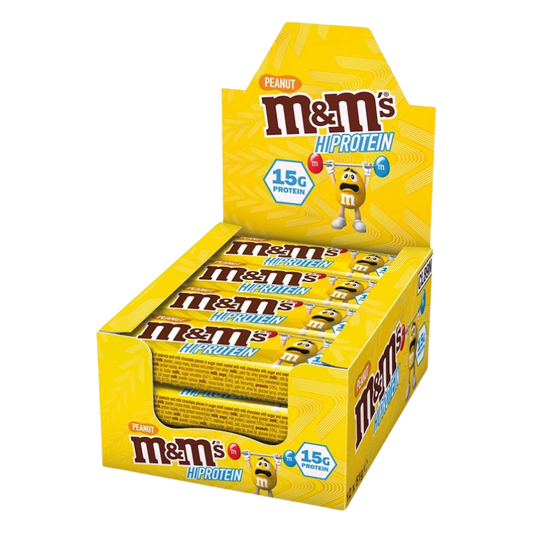M&Ms Barretta ad alto contenuto proteico (12x51G) Arachidi
