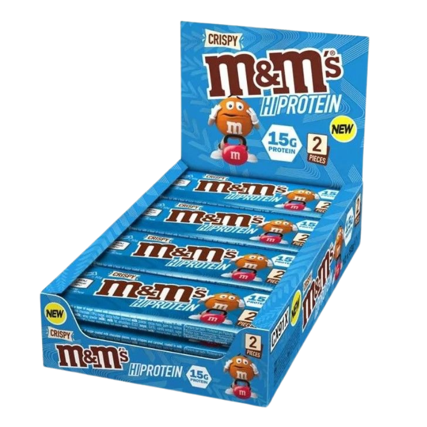 M&M's | Crispy High Protein Bar | 12 x 52 g | Milk Chocolate
