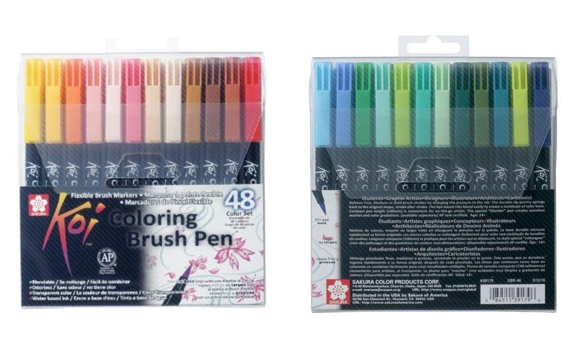 Sakura, Brushpen Koi Coloring Color 48er Se